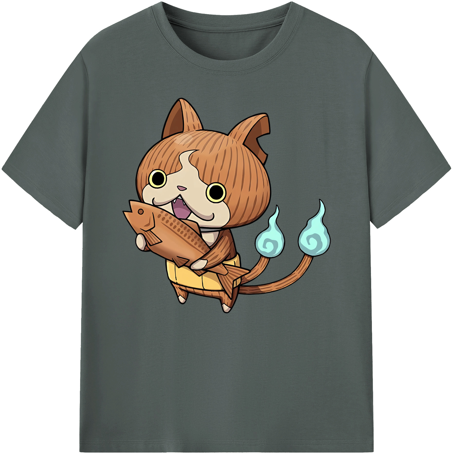 （画像用） 妖怪ウォッチ Yo-kai Watch 綿100％ メンズ半袖Tシャツ｜肌触りやわらか＆通気性